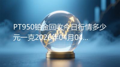 PT950铂金回收今日行情多少元一克2026年04月04日
