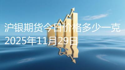 沪银期货今日价格多少一克2025年11月29日