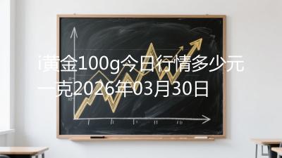 i黄金100g今日行情多少元一克2026年03月30日
