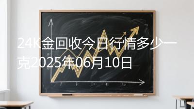 24K金回收今日行情多少一克2025年06月10日