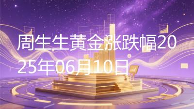 周生生黄金涨跌幅2025年06月10日