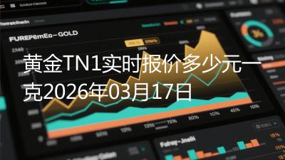 黄金TN1实时报价多少元一克2026年03月17日