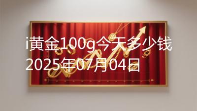 i黄金100g今天多少钱2025年07月04日