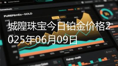 城隍珠宝今日铂金价格2025年06月09日