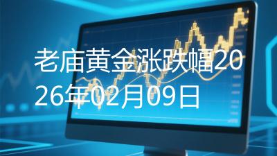 老庙黄金涨跌幅2026年02月09日