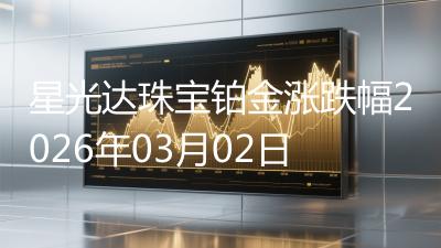 星光达珠宝铂金涨跌幅2026年03月02日