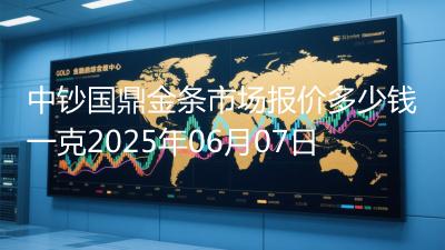 中钞国鼎金条市场报价多少钱一克2025年06月07日