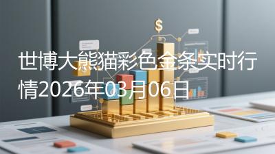 世博大熊猫彩色金条实时行情2026年03月06日