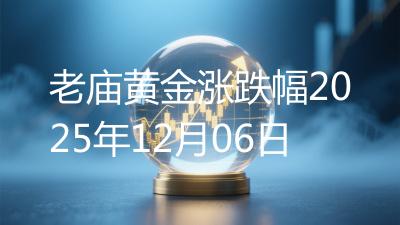 老庙黄金涨跌幅2025年12月06日