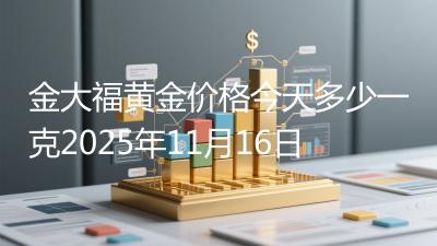 金大福黄金价格今天多少一克2025年11月16日