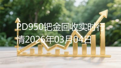 PD950钯金回收实时行情2026年03月04日