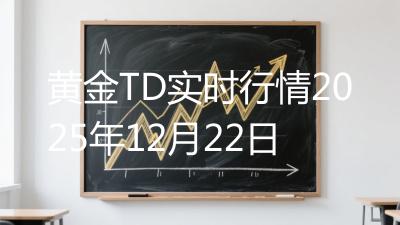 黄金TD实时行情2025年12月22日