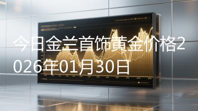 今日金兰首饰黄金价格2026年01月30日