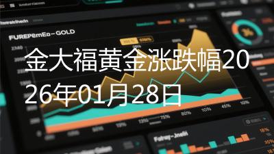金大福黄金涨跌幅2026年01月28日