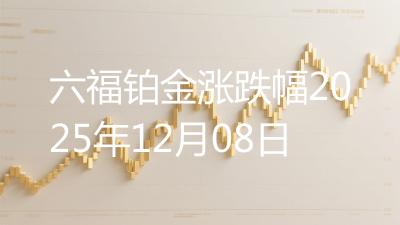 六福铂金涨跌幅2025年12月08日