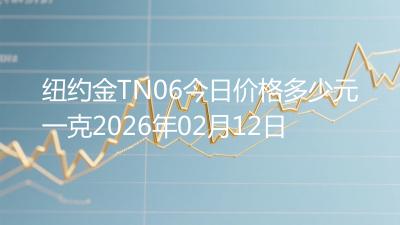 纽约金TN06今日价格多少元一克2026年02月12日
