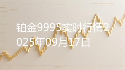 铂金9995实时行情2025年09月17日