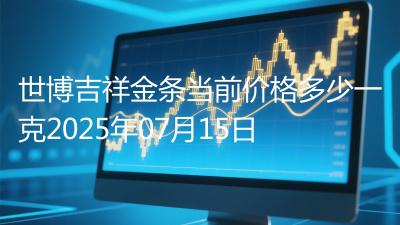 世博吉祥金条当前价格多少一克2025年07月15日