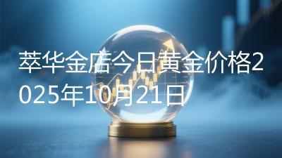 萃华金店今日黄金价格2025年10月21日