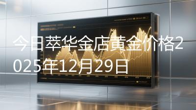 今日萃华金店黄金价格2025年12月29日