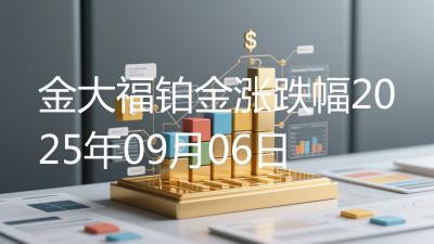 金大福铂金涨跌幅2025年09月06日