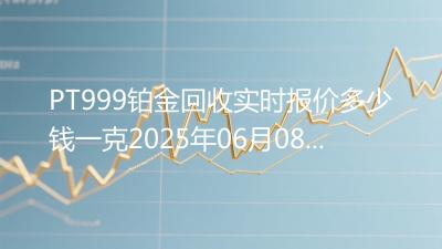 PT999铂金回收实时报价多少钱一克2025年06月08日