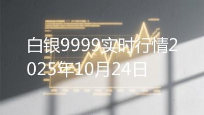白银9999实时行情2025年10月24日
