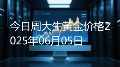 今日周大生黄金价格2025年06月05日