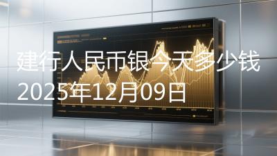 建行人民币银今天多少钱2025年12月09日
