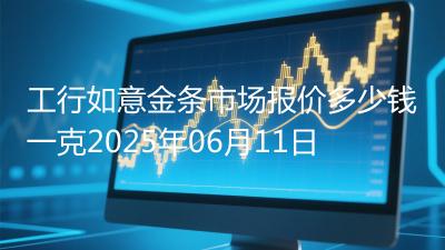 工行如意金条市场报价多少钱一克2025年06月11日