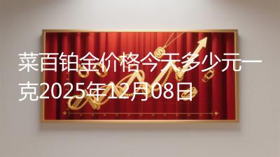 菜百铂金价格今天多少元一克2025年12月08日