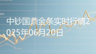 中钞国鼎金条实时行情2025年06月20日