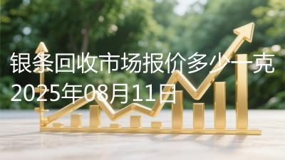 银条回收市场报价多少一克2025年08月11日