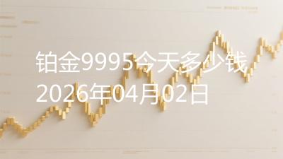 铂金9995今天多少钱2026年04月02日