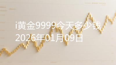 i黄金9999今天多少钱2026年01月09日