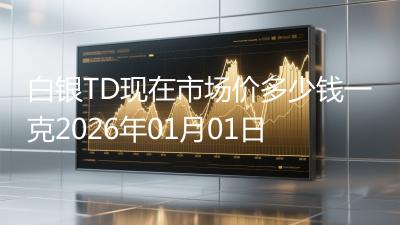 白银TD现在市场价多少钱一克2026年01月01日
