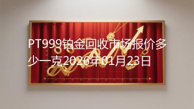 PT999铂金回收市场报价多少一克2026年01月23日