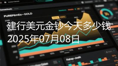 建行美元金钞今天多少钱2025年07月08日