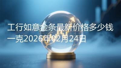 工行如意金条最新价格多少钱一克2026年02月24日