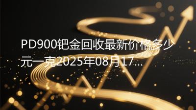 PD900钯金回收最新价格多少元一克2025年08月17日
