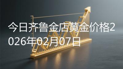 今日齐鲁金店黄金价格2026年02月07日