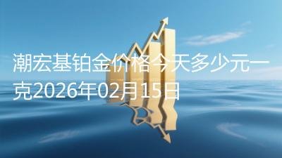潮宏基铂金价格今天多少元一克2026年02月15日