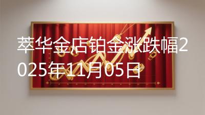 萃华金店铂金涨跌幅2025年11月05日