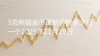 3克熊猫金币最新价格多少元一个2025年11月29日