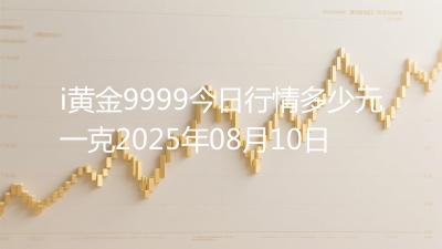 i黄金9999今日行情多少元一克2025年08月10日