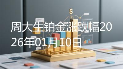 周大生铂金涨跌幅2026年01月10日