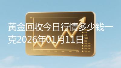 黄金回收今日行情多少钱一克2026年01月11日