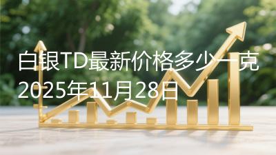 白银TD最新价格多少一克2025年11月28日