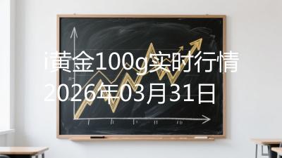 i黄金100g实时行情2026年03月31日
