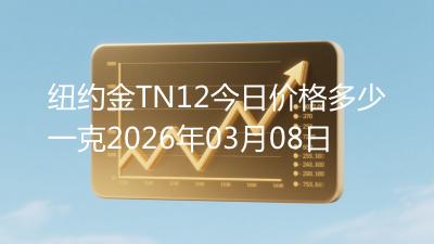 纽约金TN12今日价格多少一克2026年03月08日